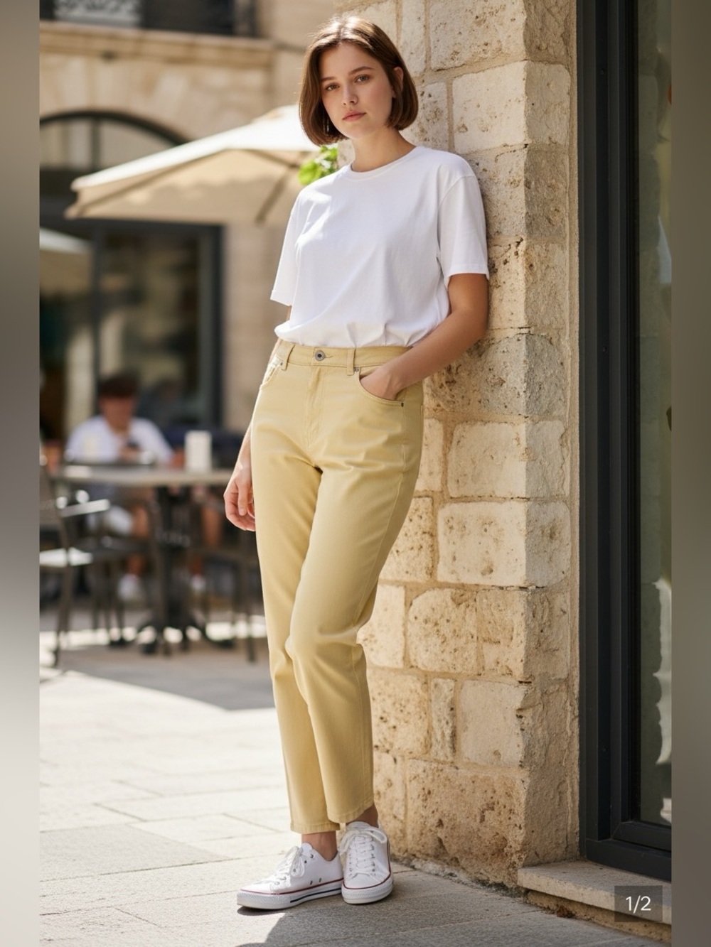 GAP Yellow Women's Chino Pants